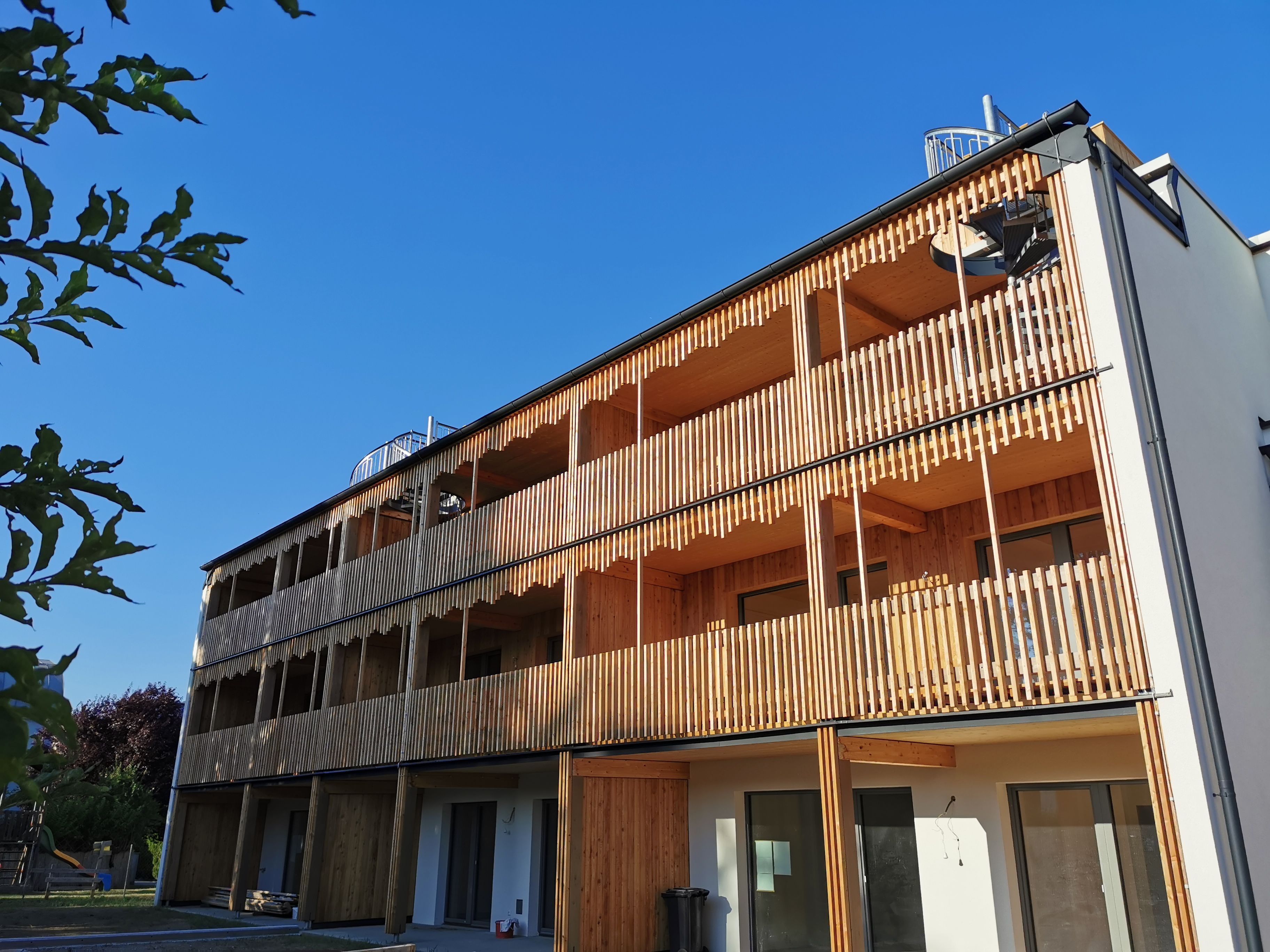 Bild einer Holzfassade