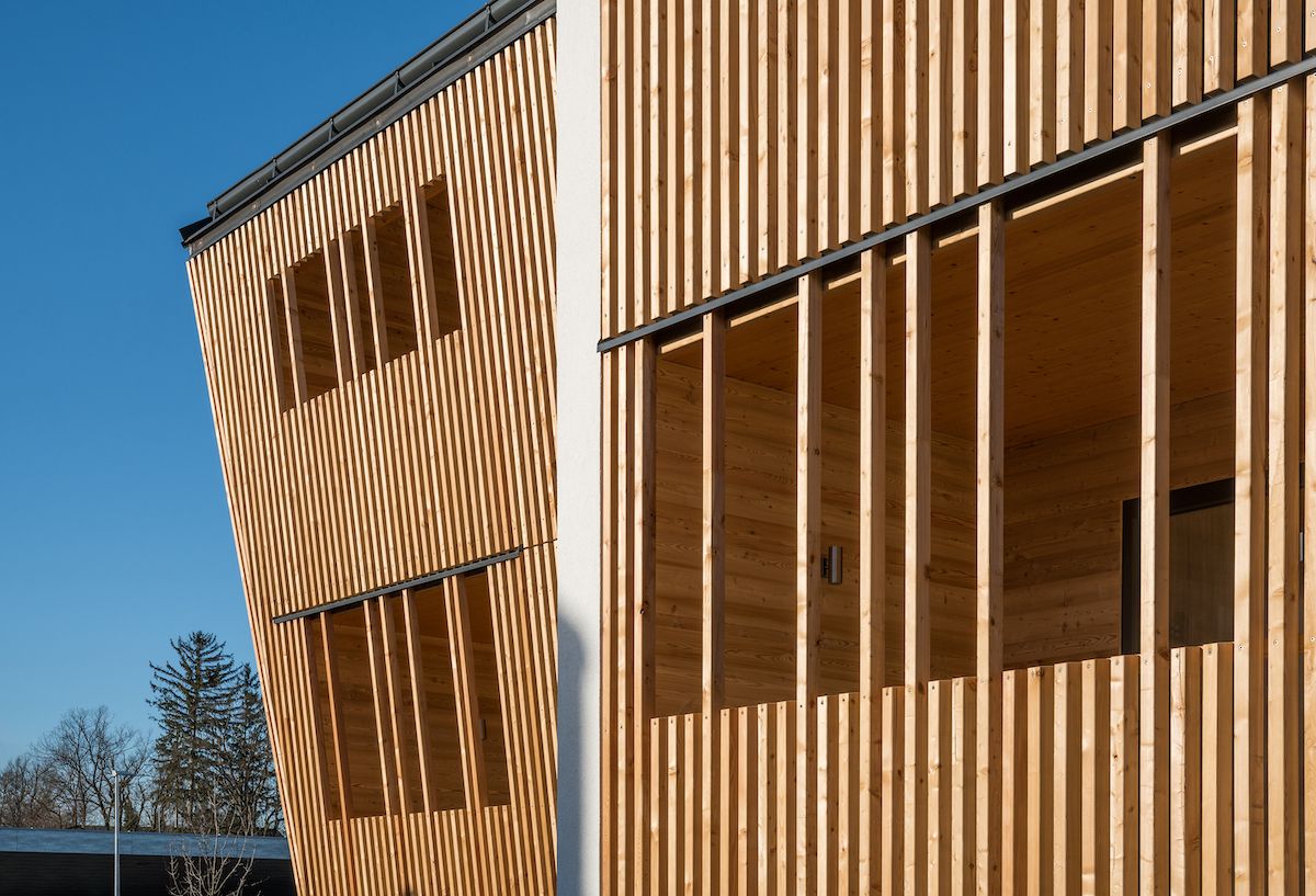 Bild einer Holzfassade